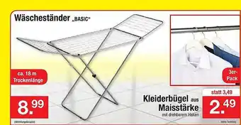 Zimmermann Wäscheständer „Basic” Oder Kleiderbügel Aus Maisstärke Angebot