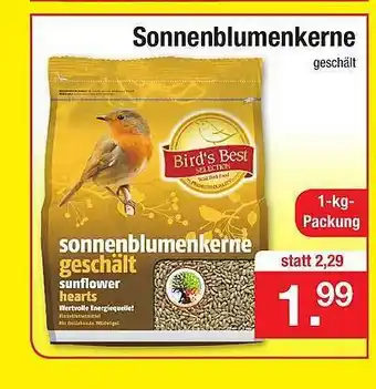 Zimmermann Bird's Best Sonnenblumenkerne 1kg Angebot