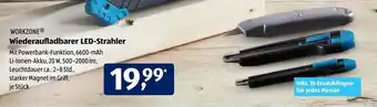 Aldi Süd Workzone Wiederaufladbarer LED Strahler Angebot