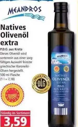 Norma Meandros Natives Olivenöl Extra 500ml Angebot