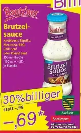 Norma Bautz'ner Brutzelsauce 250ml Angebot