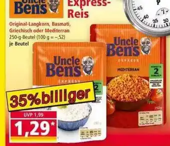 Norma Uncle Ben's Express Reis 250g Angebot