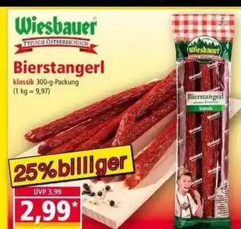 Norma Wiesbauer Bierstangerl 300g Angebot