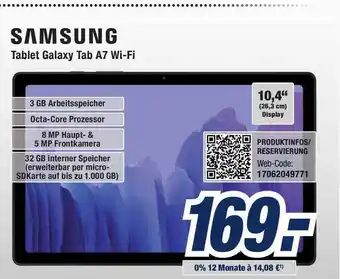 Expert Bening Samsung Tablet Galaxy Tab A7 Wifi Angebot