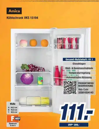 Expert Bening Amica Kühlschrank Vks15194 Angebot