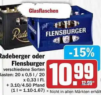 AEZ Radeberger Oder Flensburger Angebot