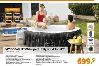 Globus Baumarkt Lay Z Spa Led Whirlpool Hollywood Airjet Angebot