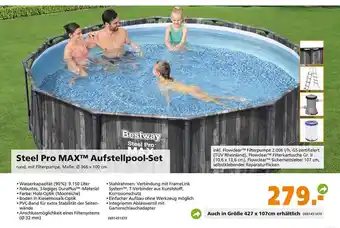 Globus Baumarkt Steel Pro Max Aufstellpool Set Angebot