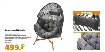 Globus Baumarkt Relaxsessel Helsinki Angebot