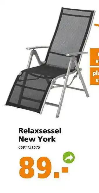 Globus Baumarkt Relaxsessel New York Angebot