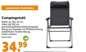 Globus Baumarkt Campingstuhl Angebot