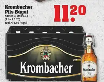 trinkgut Krombacher Pils Bügel Angebot