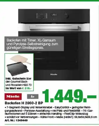 EP Miele Backofen H2860-2 Bp Angebot