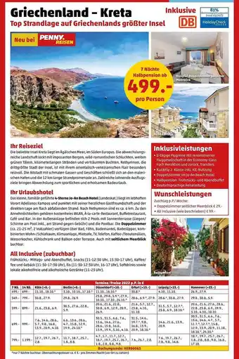 Penny Reisen Griechenland - Kreta Angebot