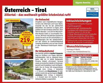 Penny Reisen österreich - Tirol Angebot