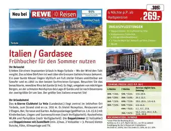 REWE Reisen Italien - Gardasee Angebot