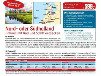 REWE Reisen Nord- Oder Südholland Angebot