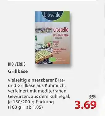 basic Bio Verde Grillkäse 150/200g Angebot