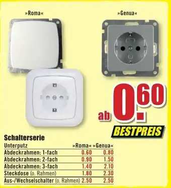 B1 Discount Baumarkt Schalterserie Angebot