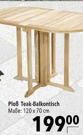 CITTI Markt Ploß Teak-balkontisch Angebot