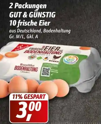 Simmel Gut & Günstig 10 frische Eier 2 Packungen Angebot