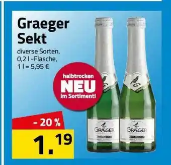 Logo Getränkemarkt Graeger Sekt 0,2L Angebot