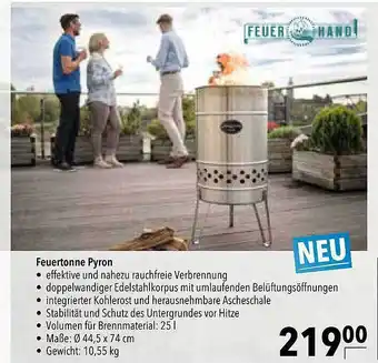 CITTI Markt Feuertonne Pyron Feuerhand Angebot