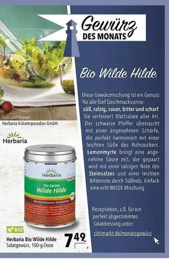 CITTI Markt Herbaria Bio Wild Hilde Angebot