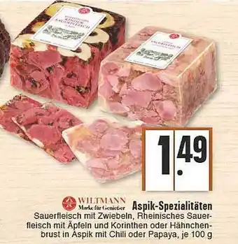 E-Center Wiltmann Aspik-spezialitäten Angebot