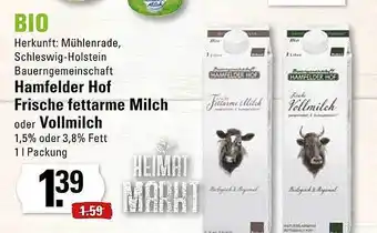 Edeka Bio Hamfelder Hof Frische Fettarme Milch Oder Vollmilch Angebot