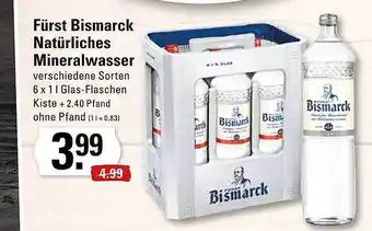 Edeka Fürst Bismarck Natürliches Mineralwasser Angebot