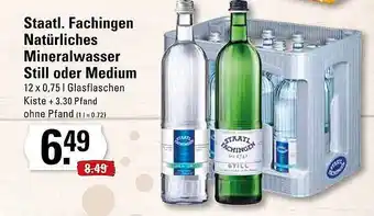 Edeka Staatl. Fachingen Natürliches Mineralwasser Still Oder Medium Angebot