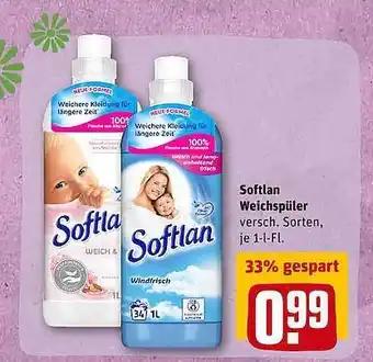 REWE Softlan Weichspüler Angebot