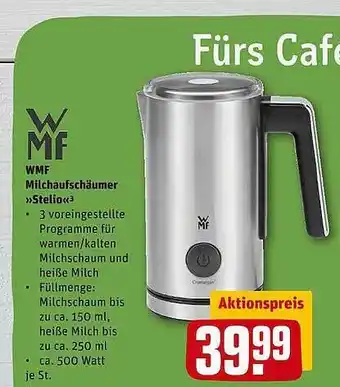 REWE Mwf Milchaufschäumer „stelio” Angebot