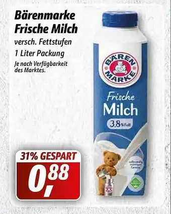 Simmel Bärenmarke Frische Milch Angebot