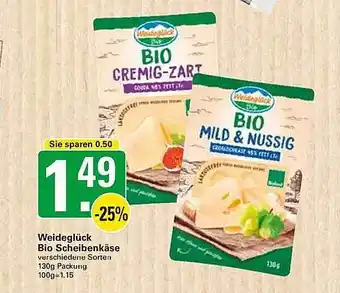 WEZ Weideglück Bio Scheibenkäse Angebot