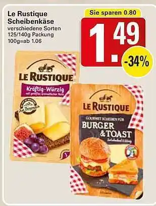 WEZ Le Rustique Scheibenkäse Angebot