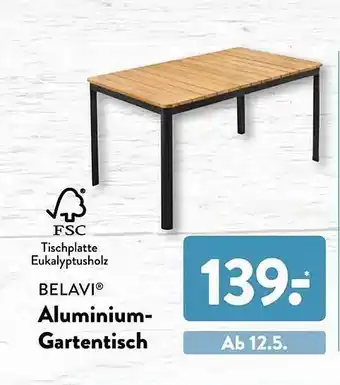 Aldi Süd Belavi Aluminium-gartentisch Angebot