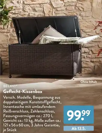 Aldi Süd Belavi Geflecht Kissenbox Angebot