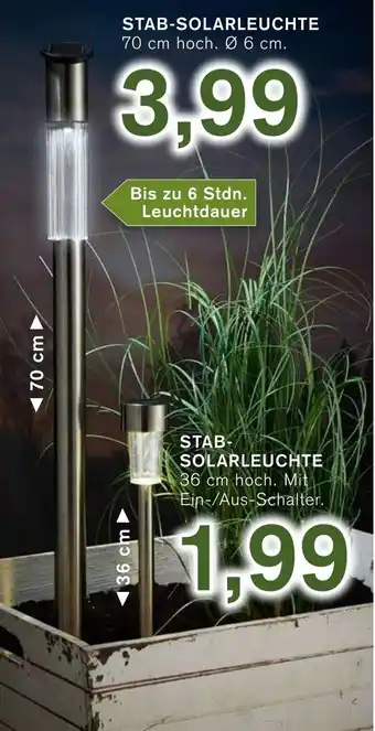 KODi Stab Solarleuchte Angebot