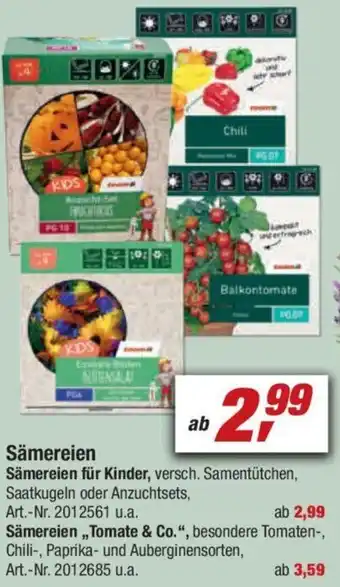 toom Baumarkt Sämereien Angebot