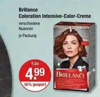 V Markt Brillance Coloration Intensive-color-creme Angebot