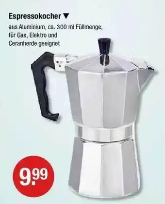 V Markt Espressokocher Angebot