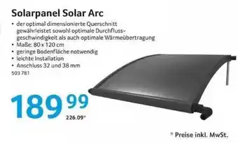 Selgros Solarpanel Solar Arc Angebot