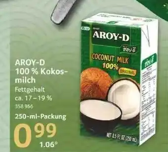 Selgros Aroy-d 100% Kokosmilch Angebot