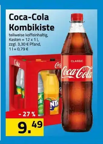 Logo Getränkemarkt Coca-Cola Kombikiste 12x1L Angebot