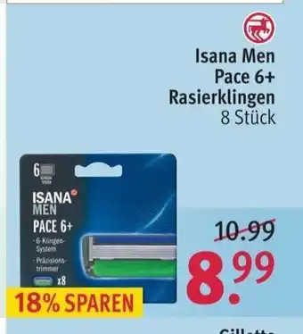 Rossmann Insana Men Pace 6+ Rasierklingen 8st Angebot