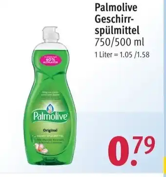 Rossmann Palmolive Geschirrspulmittel 750/500ml Angebot