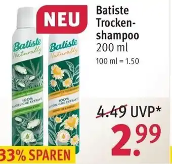 Rossmann Batiste Trockenshampoo 200ml Angebot