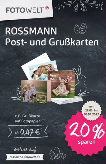 Rossmann FotoWelt Rossmann Post- & Grusskarten Angebot